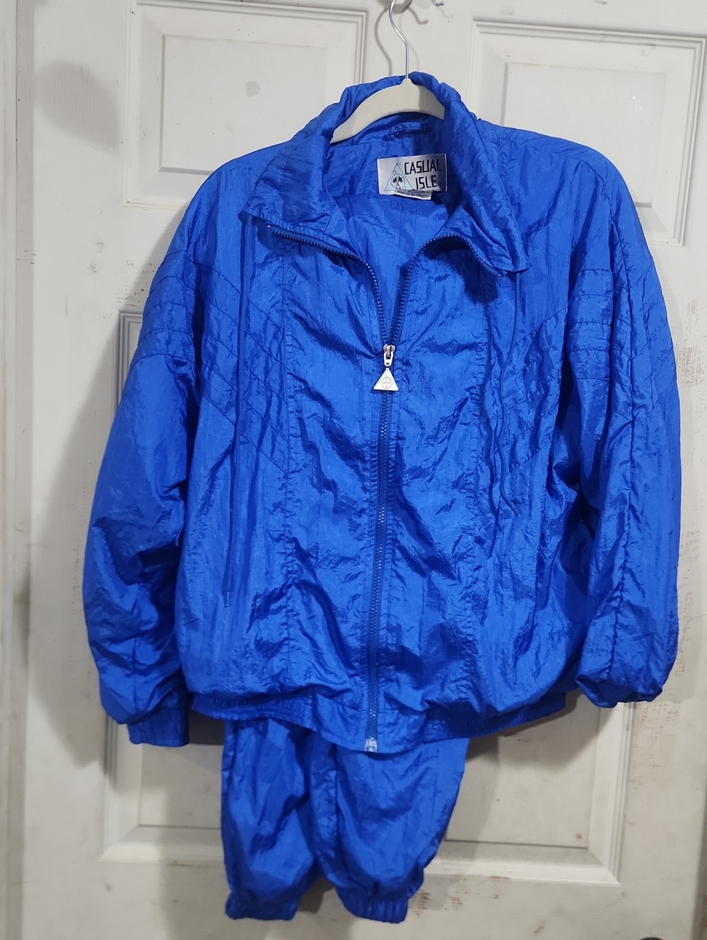Casual Isle Women’s Blue Track Pants & Jacket Set